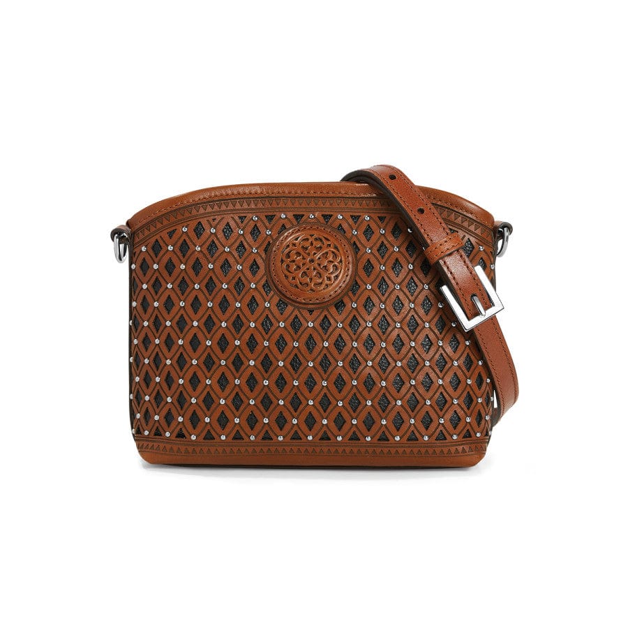 Campiello Leather Mini Crossbody Bag with Studded Details