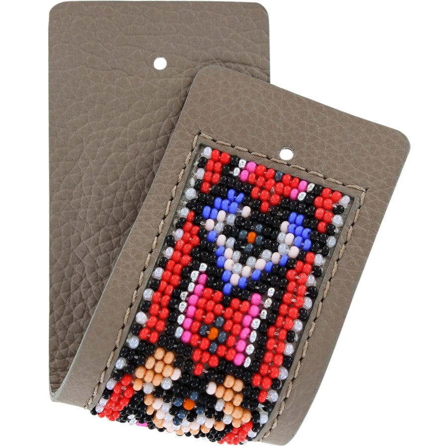 Christo Southwest Hearts Leather Cuff Bracelet with Beads