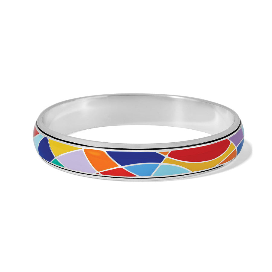 Abstract Colorful Bangle Bracelet Inspired by Paul Klee