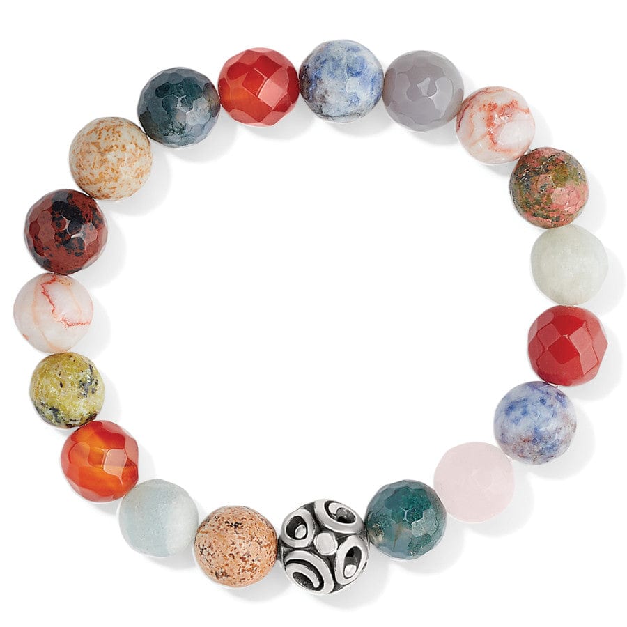 Contempo Desert Sky Gemstone Stretch Bracelet with Unique Bead