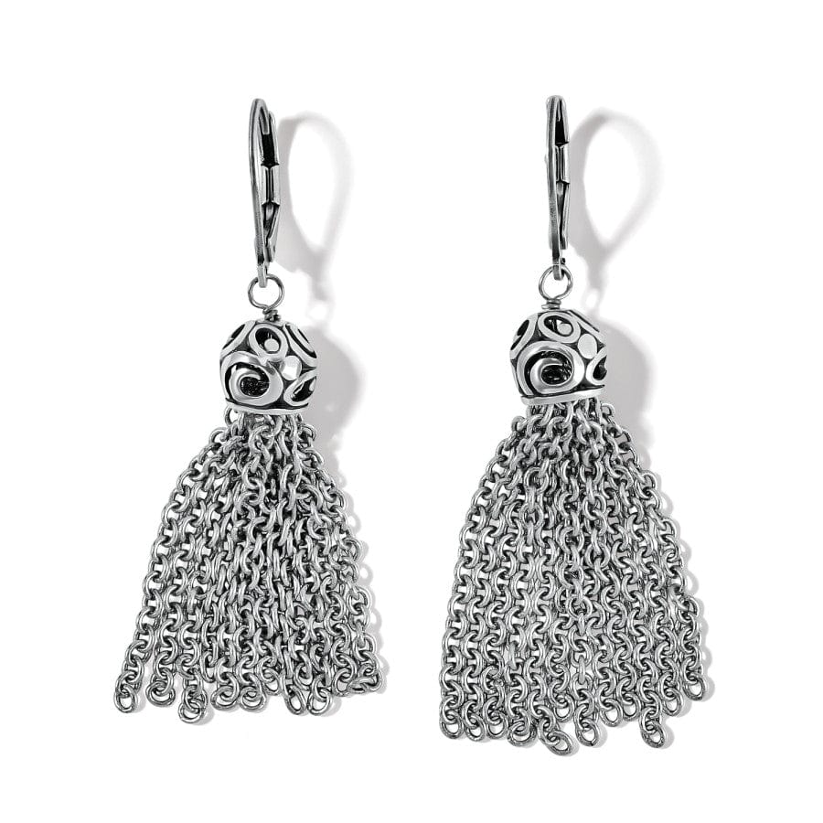 Contempo Drop Earrings with Tassel Chains - Desert Sky Design