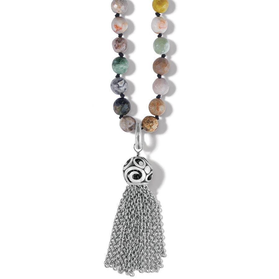Contempo Gemstone Tassel Necklace with Desert Sky Stones