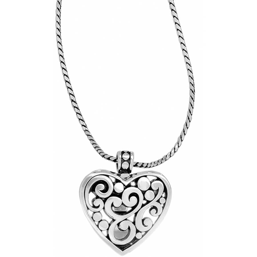 Vintage-Inspired Heart Badge Clip Necklace for Women