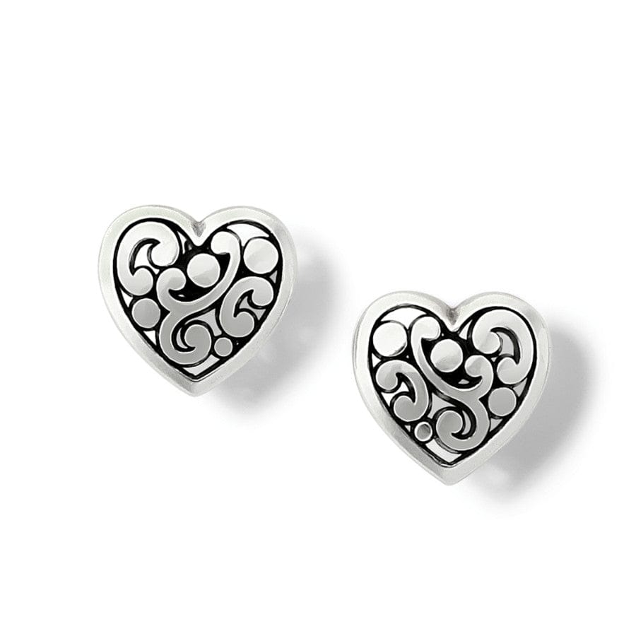 Contempo Handcrafted Heart Post Earrings for Women