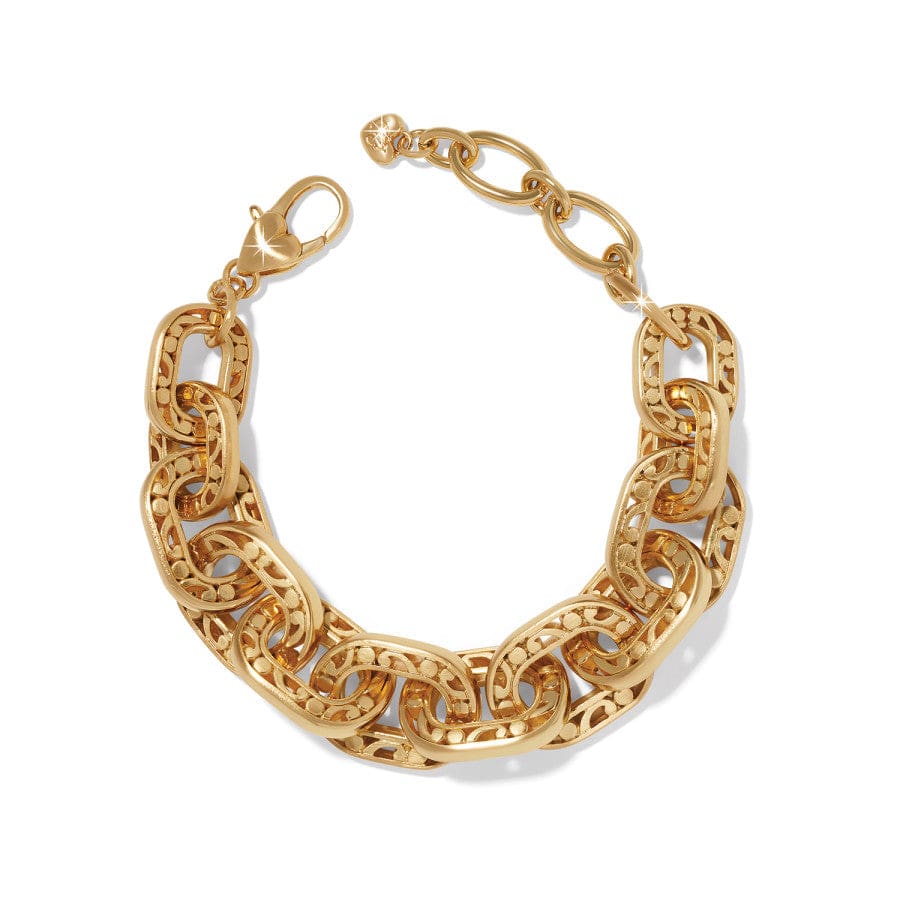 Contempo Link Chain Bracelet with Swirl Motif