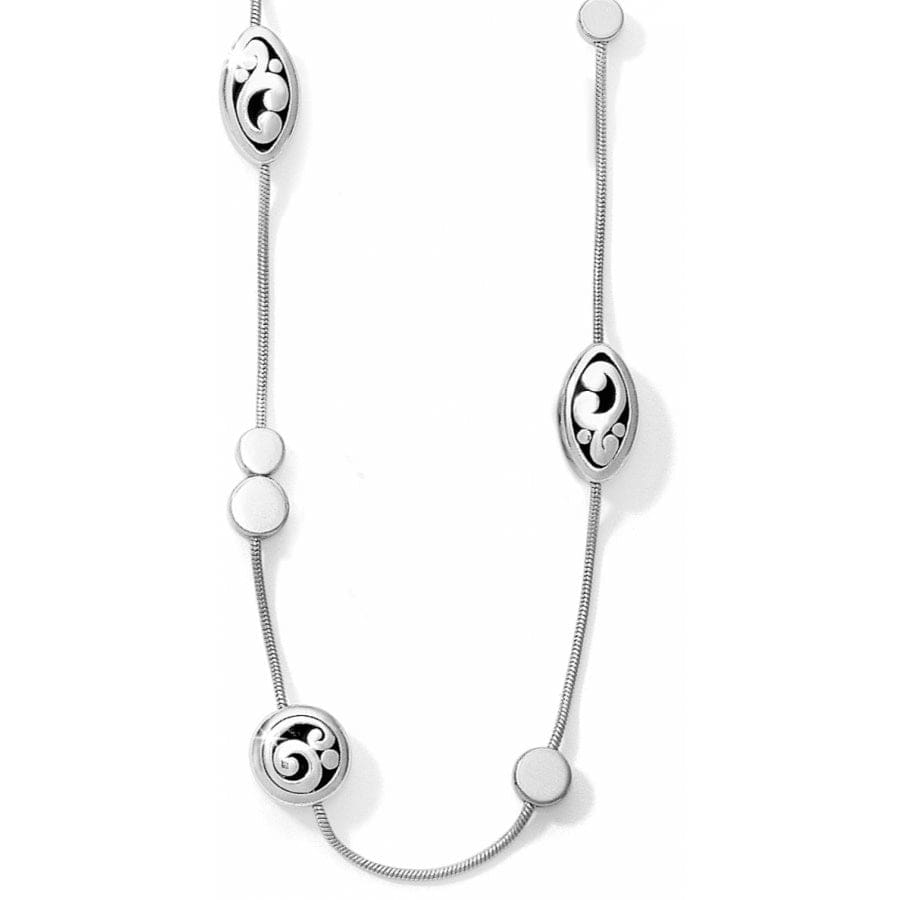 Vintage-Inspired Contempo Long Silver Necklace - High-Polished Taxco Design