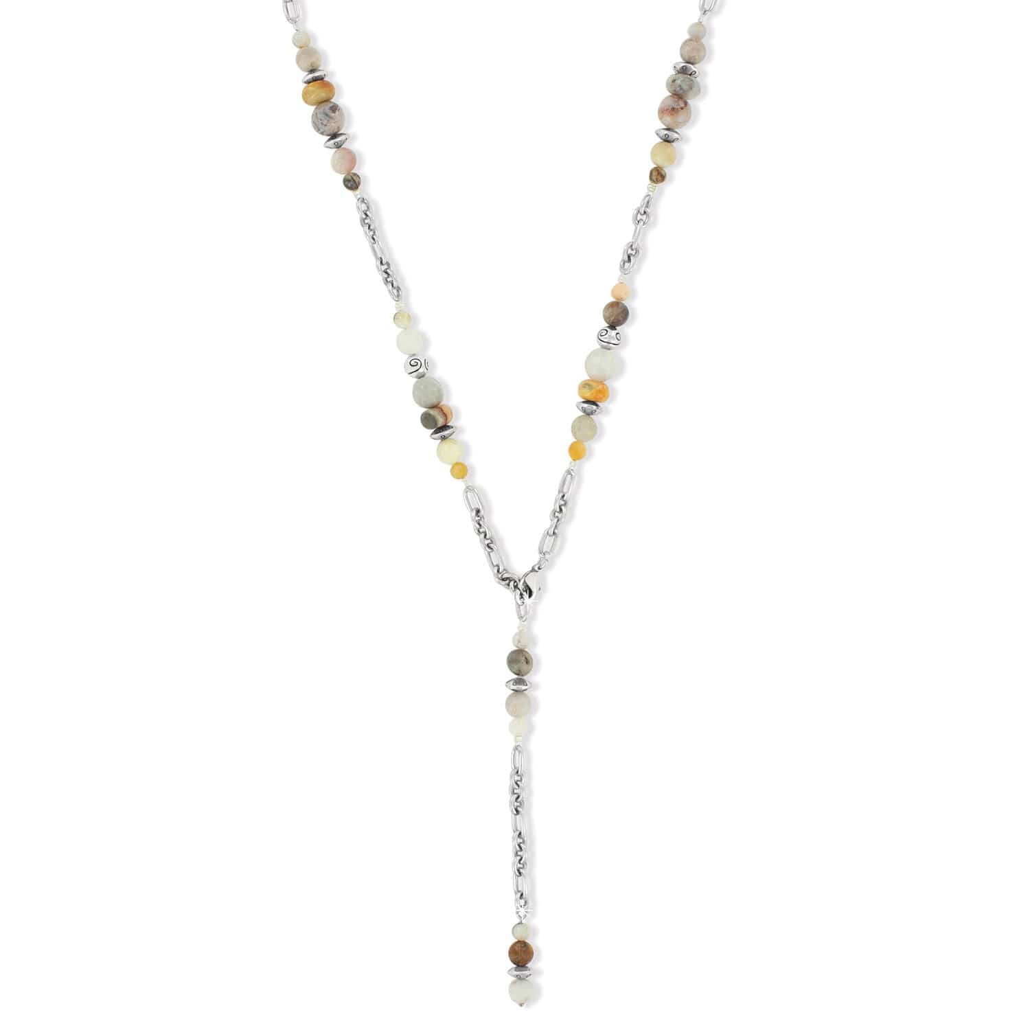 Adjustable Y-Necklace with Semi-Precious Stones – Contempo Moda Mystic