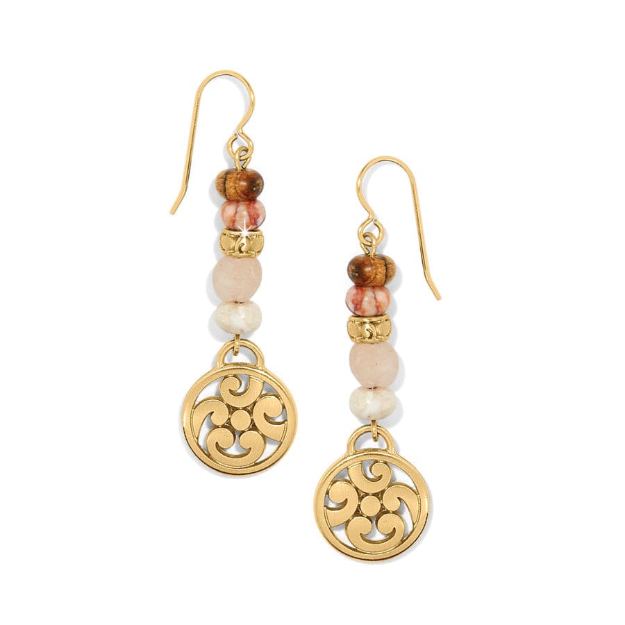 Handcrafted Pink Jasper French Wire Earrings – Contempo Playa Rosa