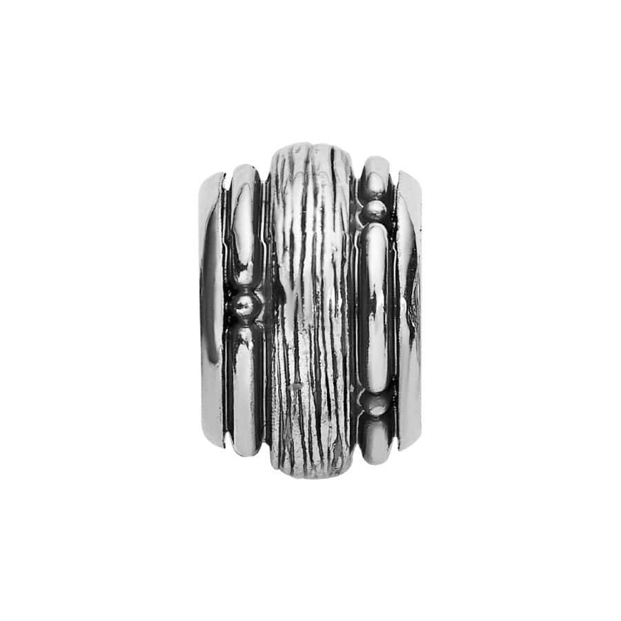 Textured Silver Copula Spacer Bead for Jewelry Making