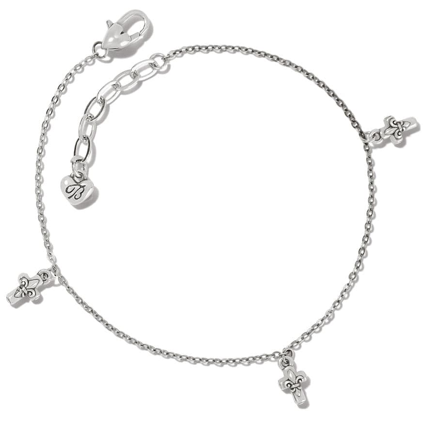 Delicate Cross Charm Anklet for Faith Jewelry