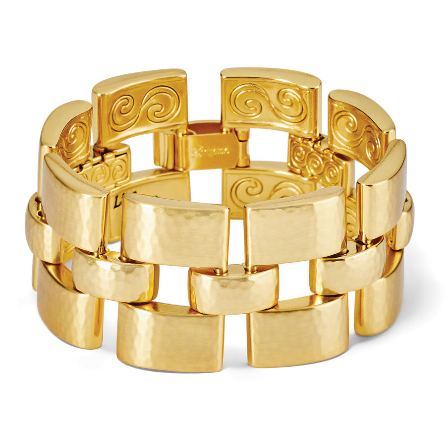 Versailles Dauphin Hammered Gold Bracelet for Women