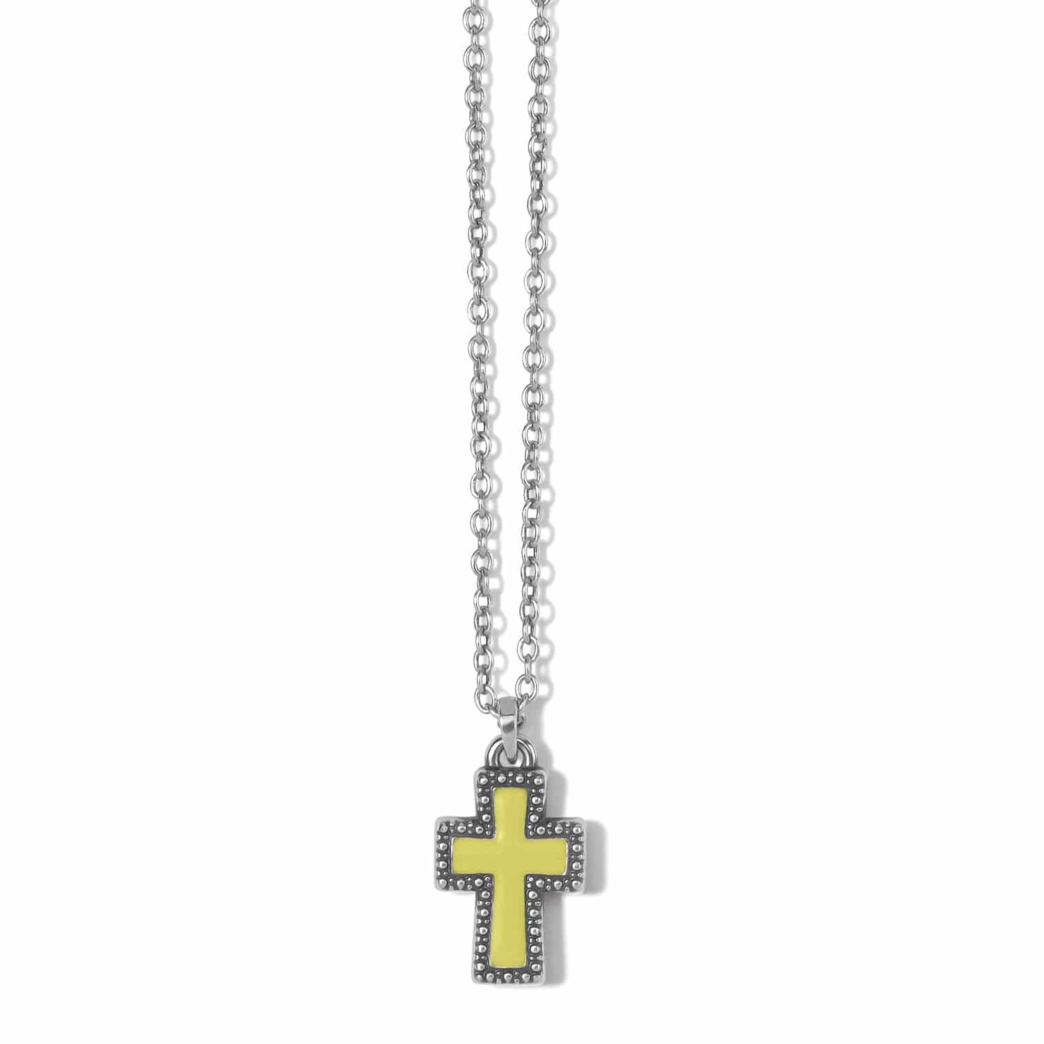 Handcrafted Silver Cross Necklace – Petite & Dazzling