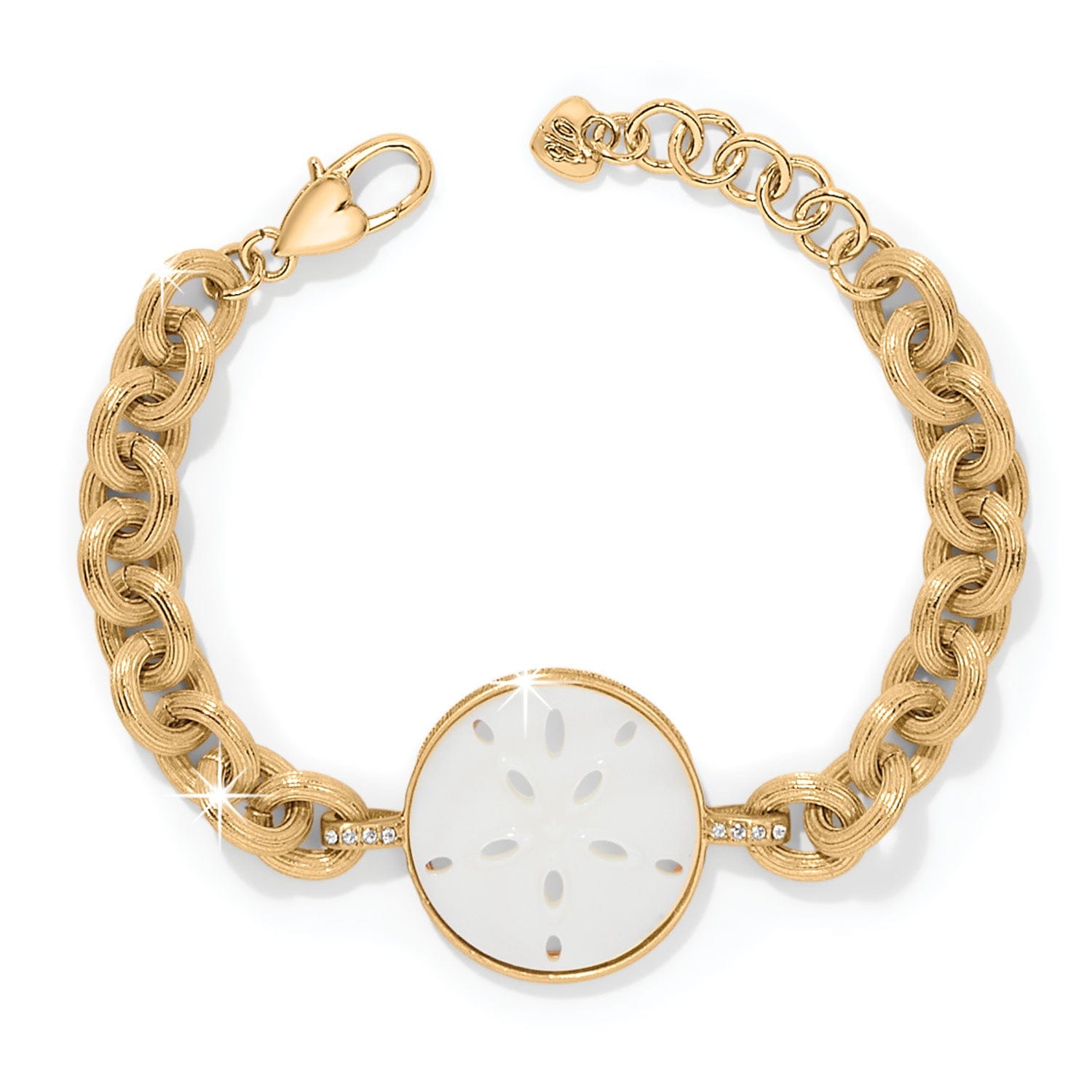Gold Sand Dollar Charm Bracelet – Del Mar Handcrafted Jewelry