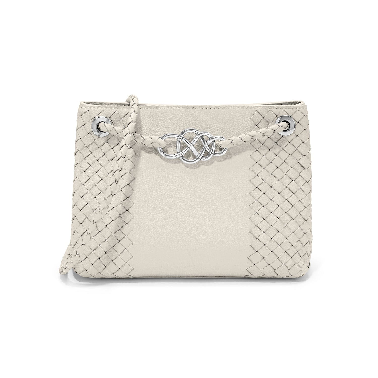 Devon Woven Convertible Crossbody Bag with Interlok Hardware