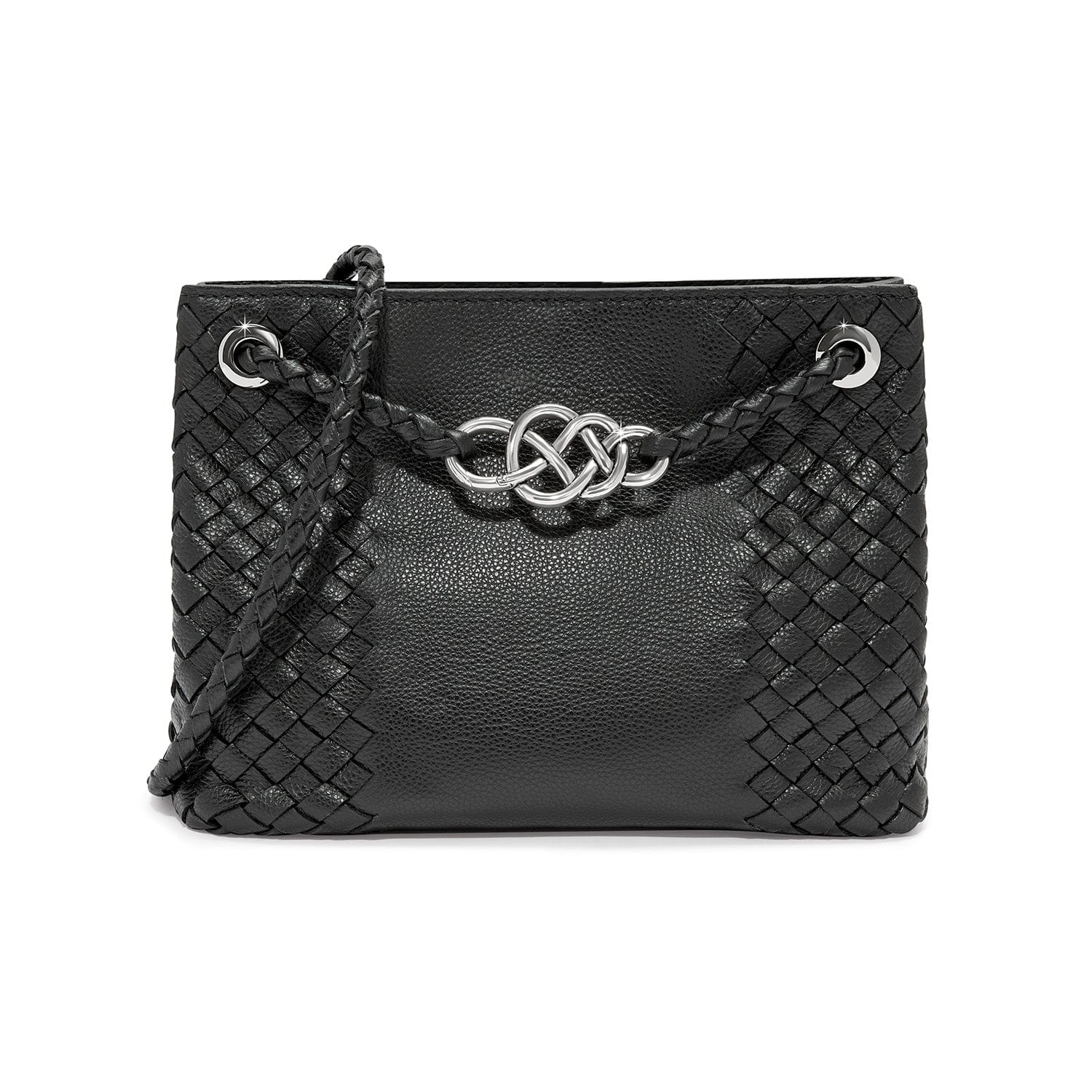 Devon Woven Convertible Crossbody Bag with Interlok Hardware