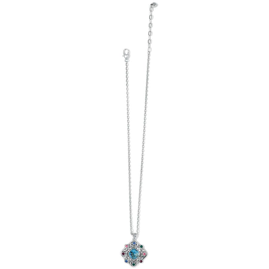 Elora Gems Stained Glass Crystal Pendant Necklace