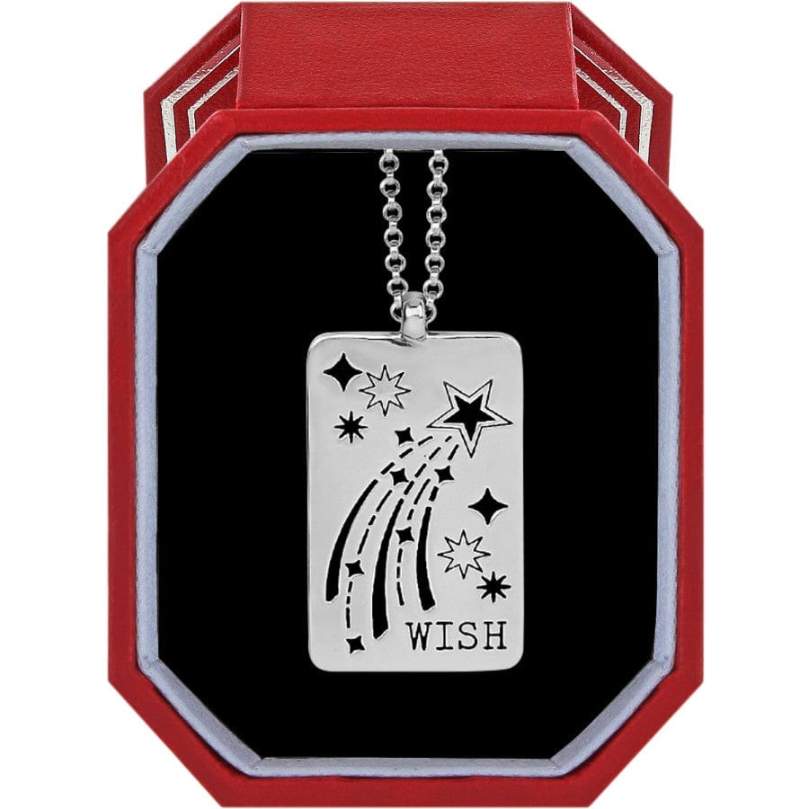 Wish Necklace Pendant with Shooting Star - Gift Box Jewelry
