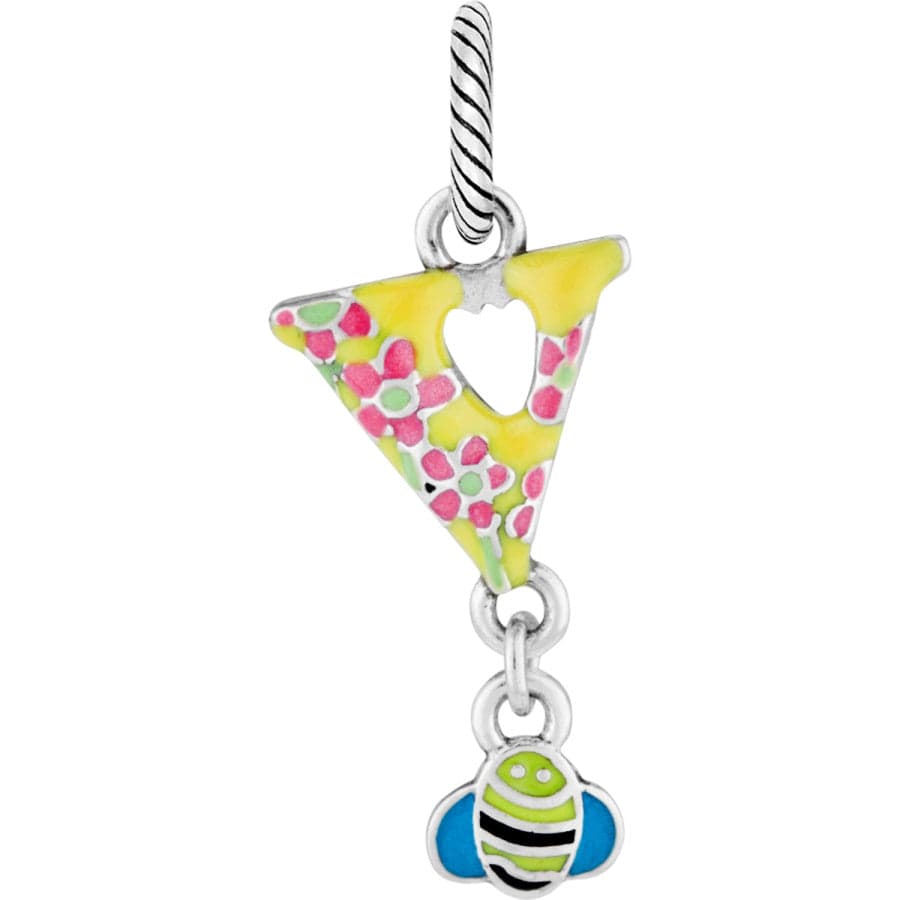 Enamel Letter Charm - Alphabet Jewelry Pendant