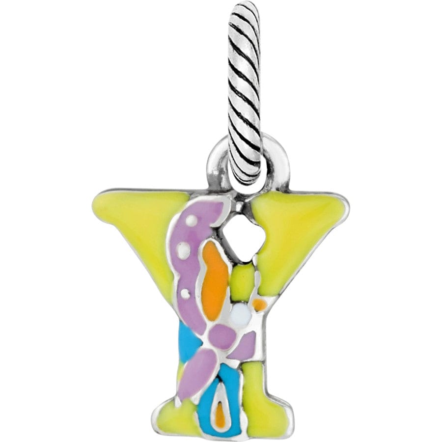 Enamel Letter Charm - Alphabet Jewelry Pendant