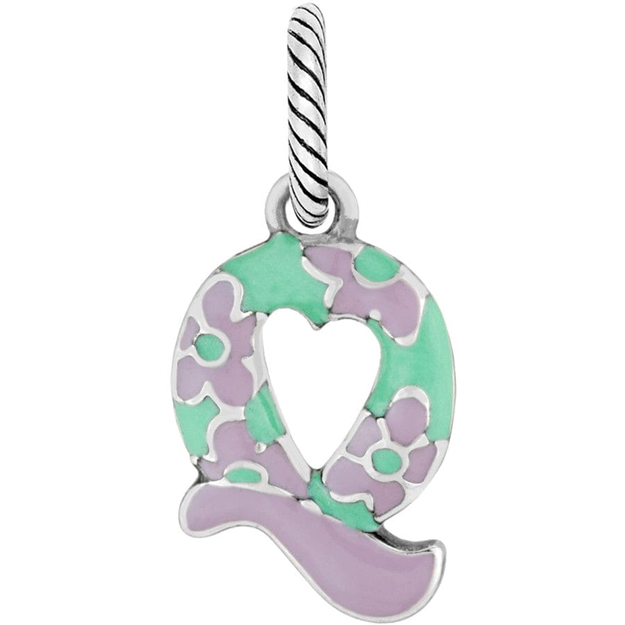 Enamel Letter Charm - Alphabet Jewelry Pendant