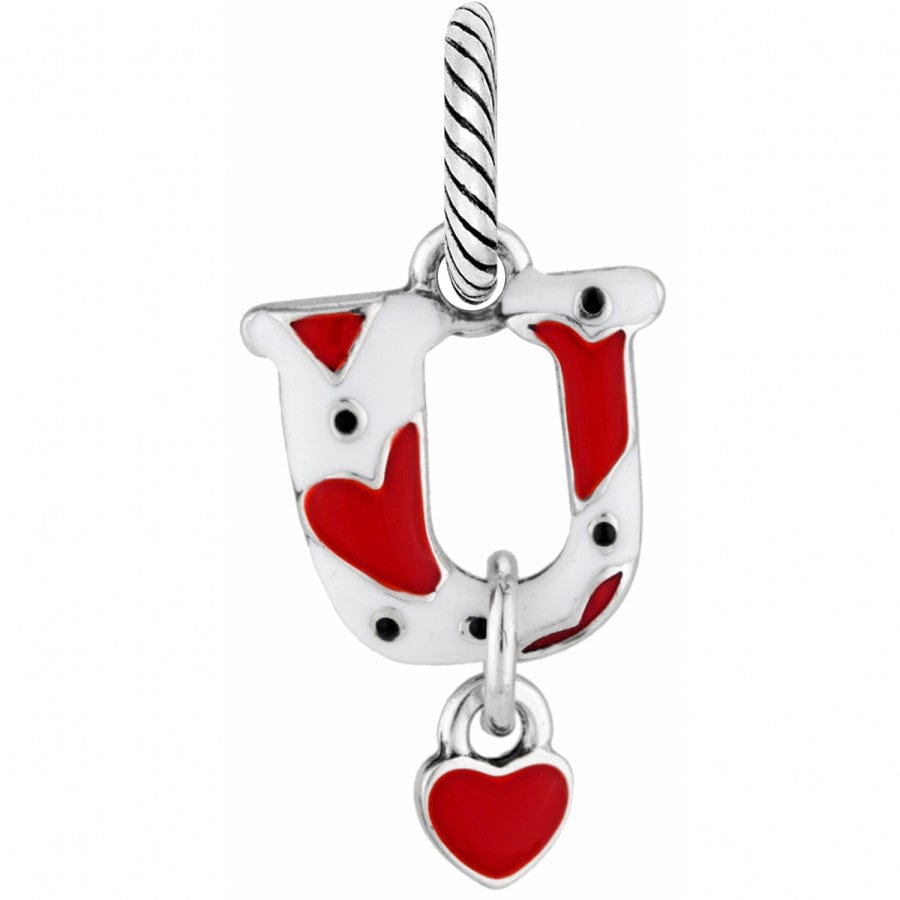 Enamel Letter Charm - Alphabet Jewelry Pendant