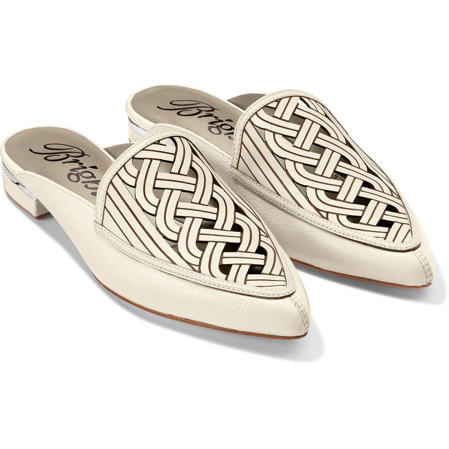 Celtic Knot Enya Pointed Toe Mules – Handcrafted Leather Slip-Ons
