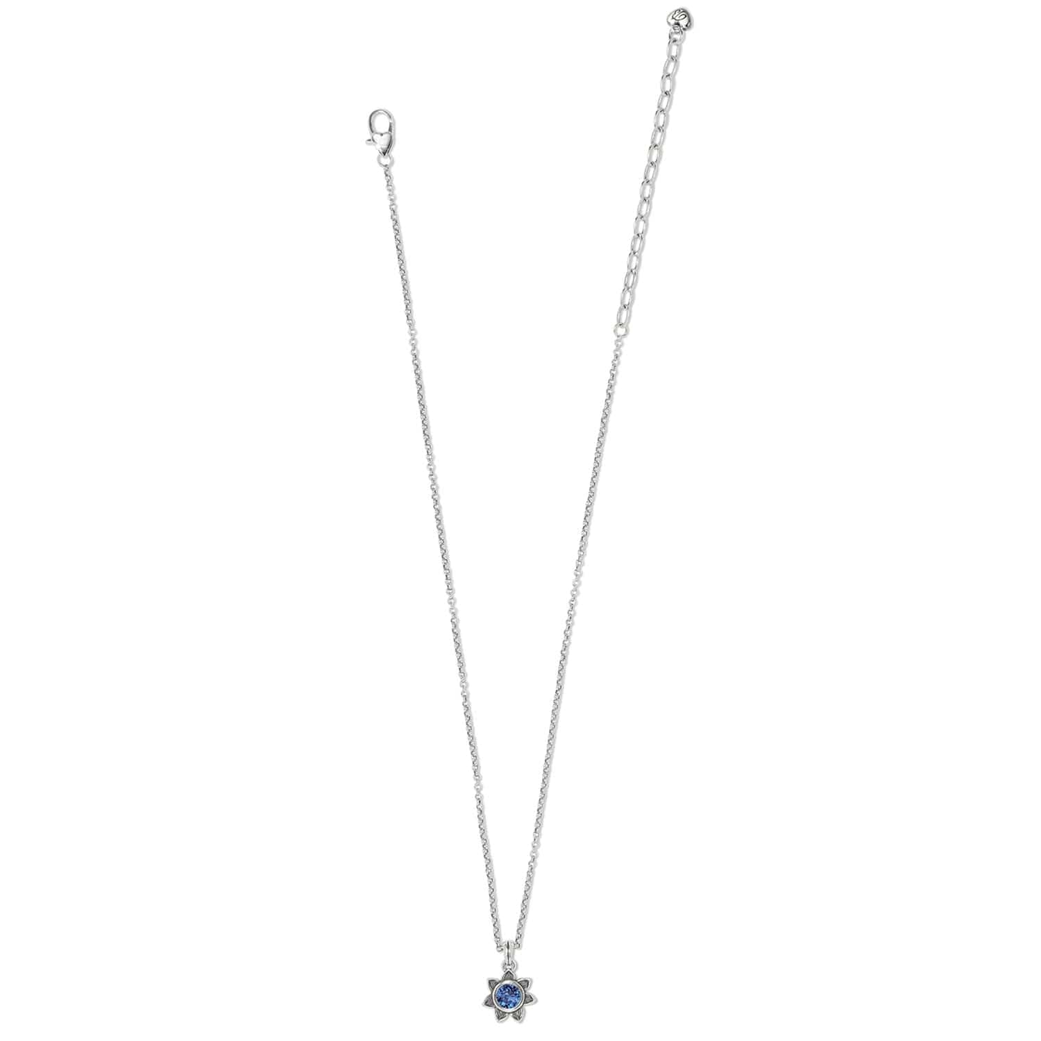Everbloom Sunflower Birthstone Necklace for Good Fortune
