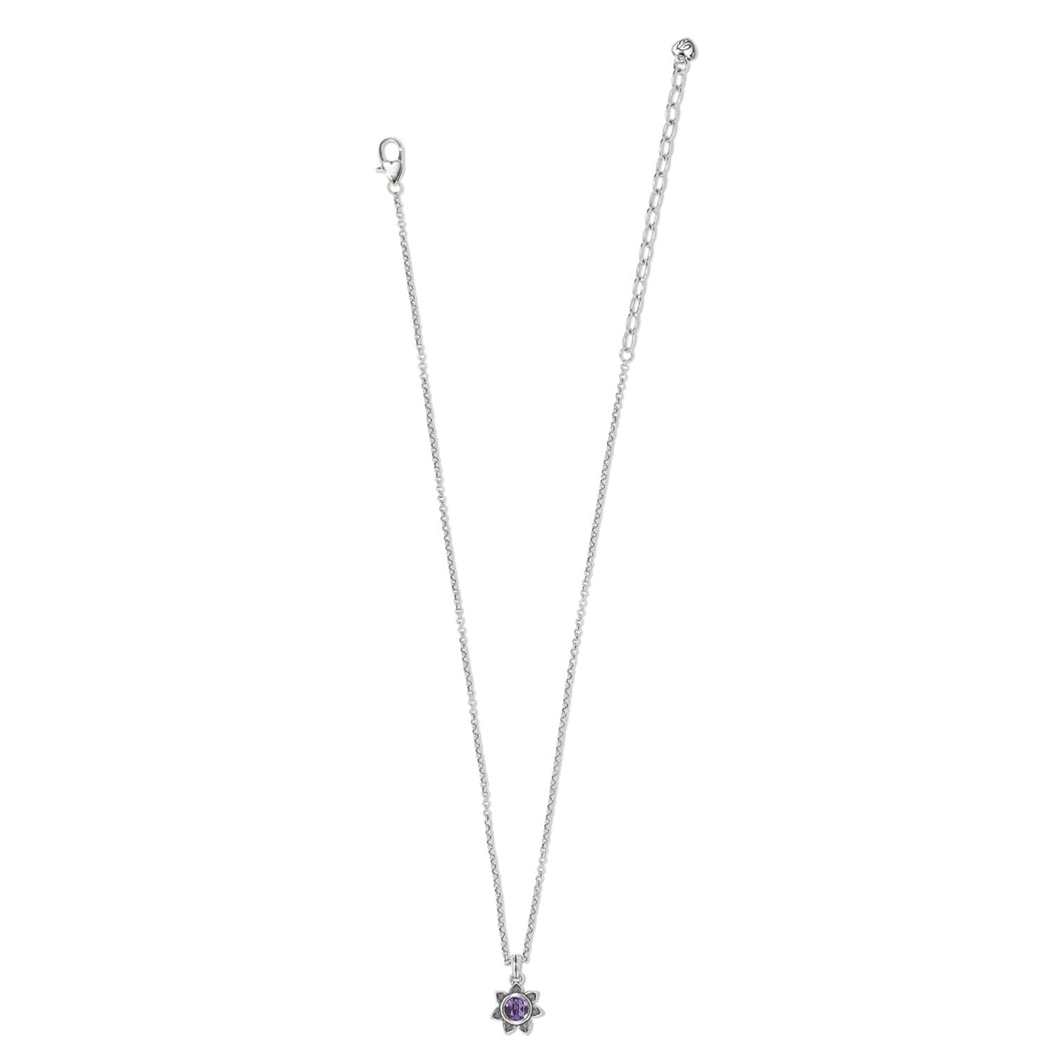 Everbloom Sunflower Birthstone Necklace for Good Fortune