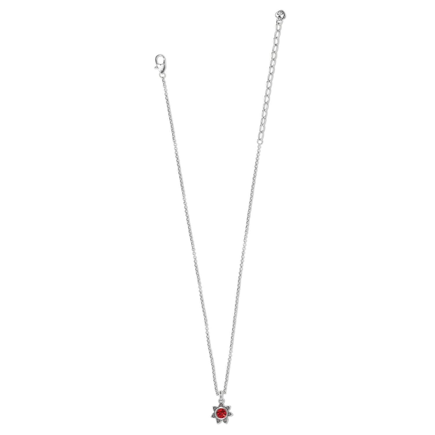 Everbloom Sunflower Birthstone Necklace for Good Fortune
