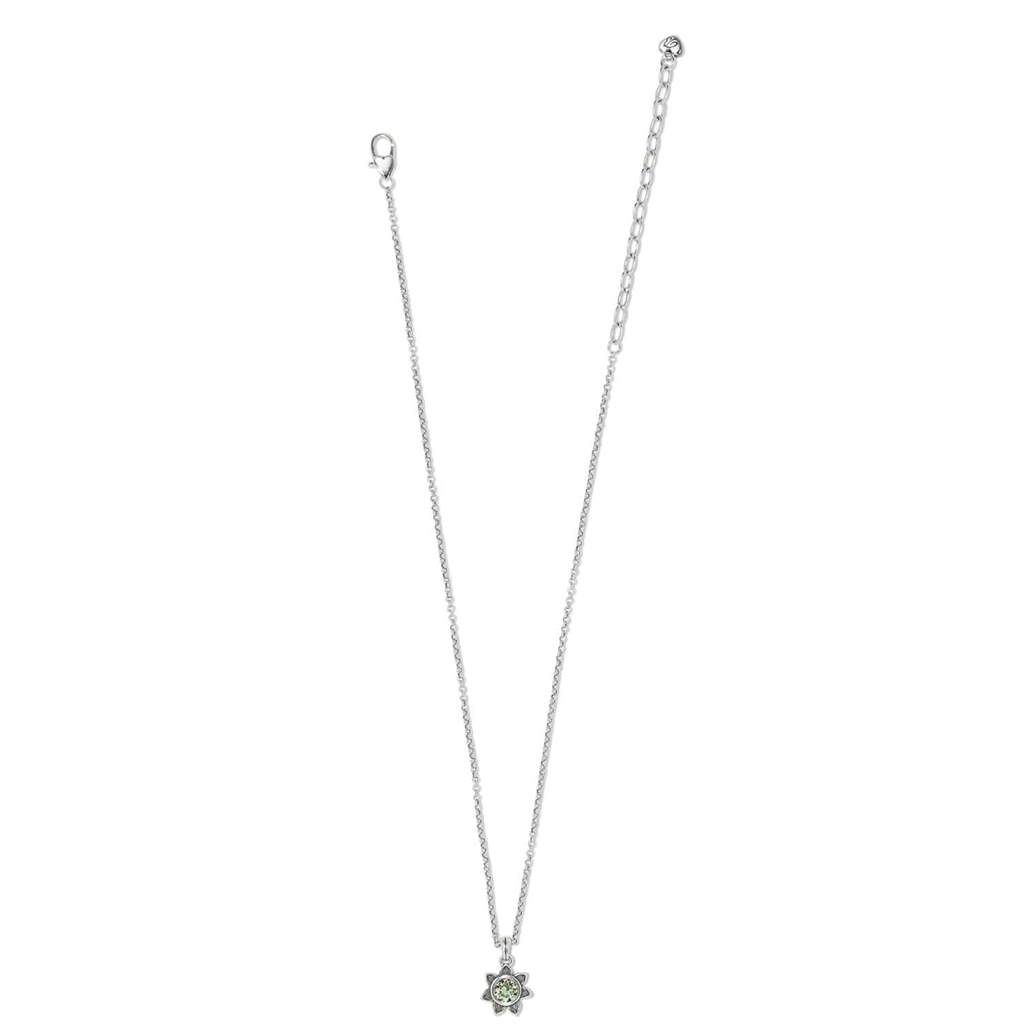 Everbloom Sunflower Birthstone Necklace for Good Fortune