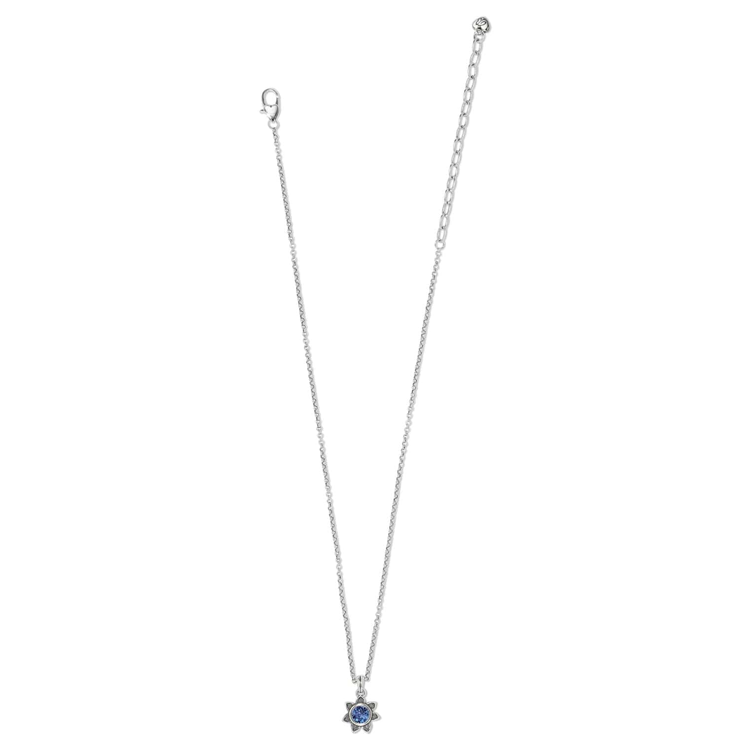 Everbloom Sunflower Birthstone Necklace for Good Fortune