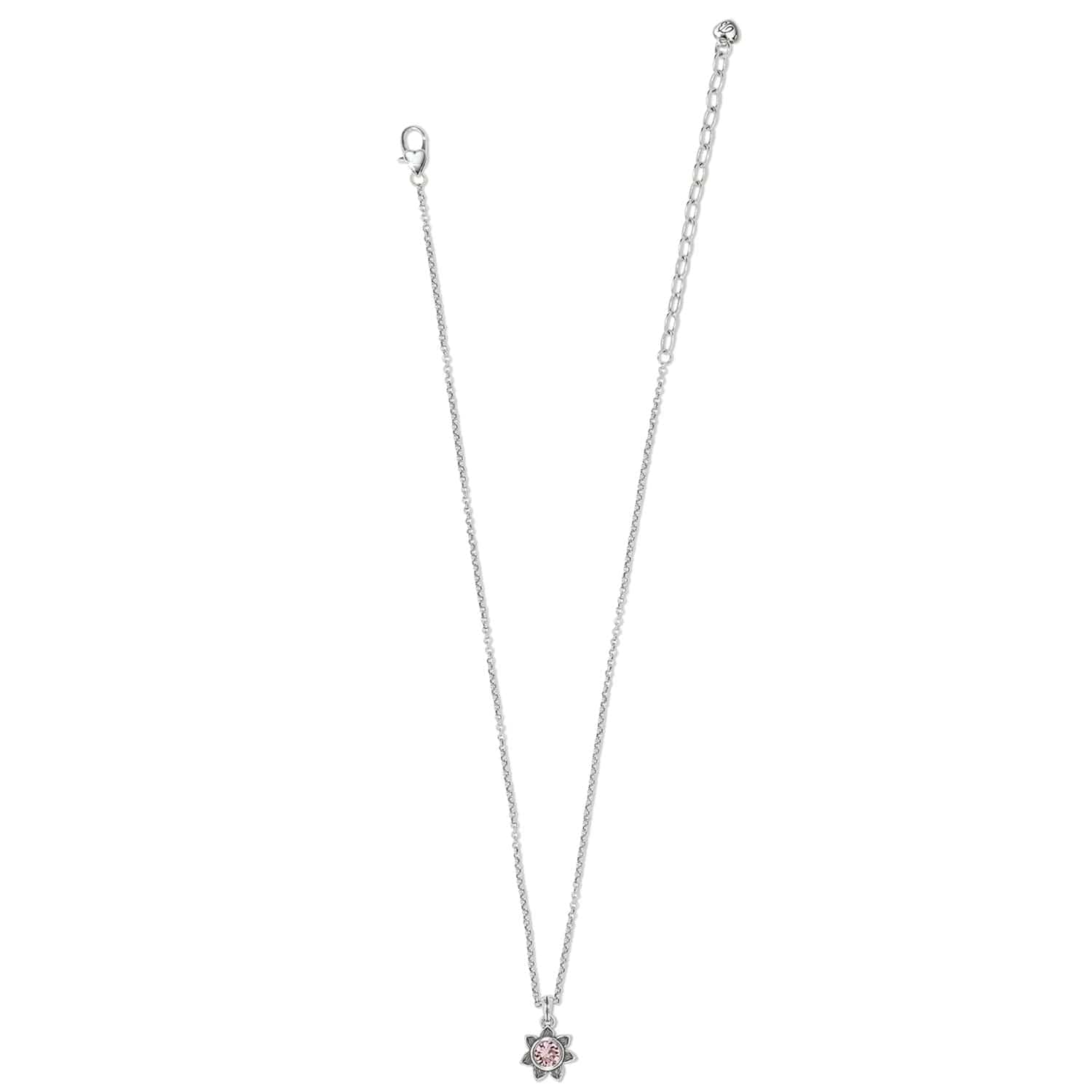 Everbloom Sunflower Birthstone Necklace for Good Fortune