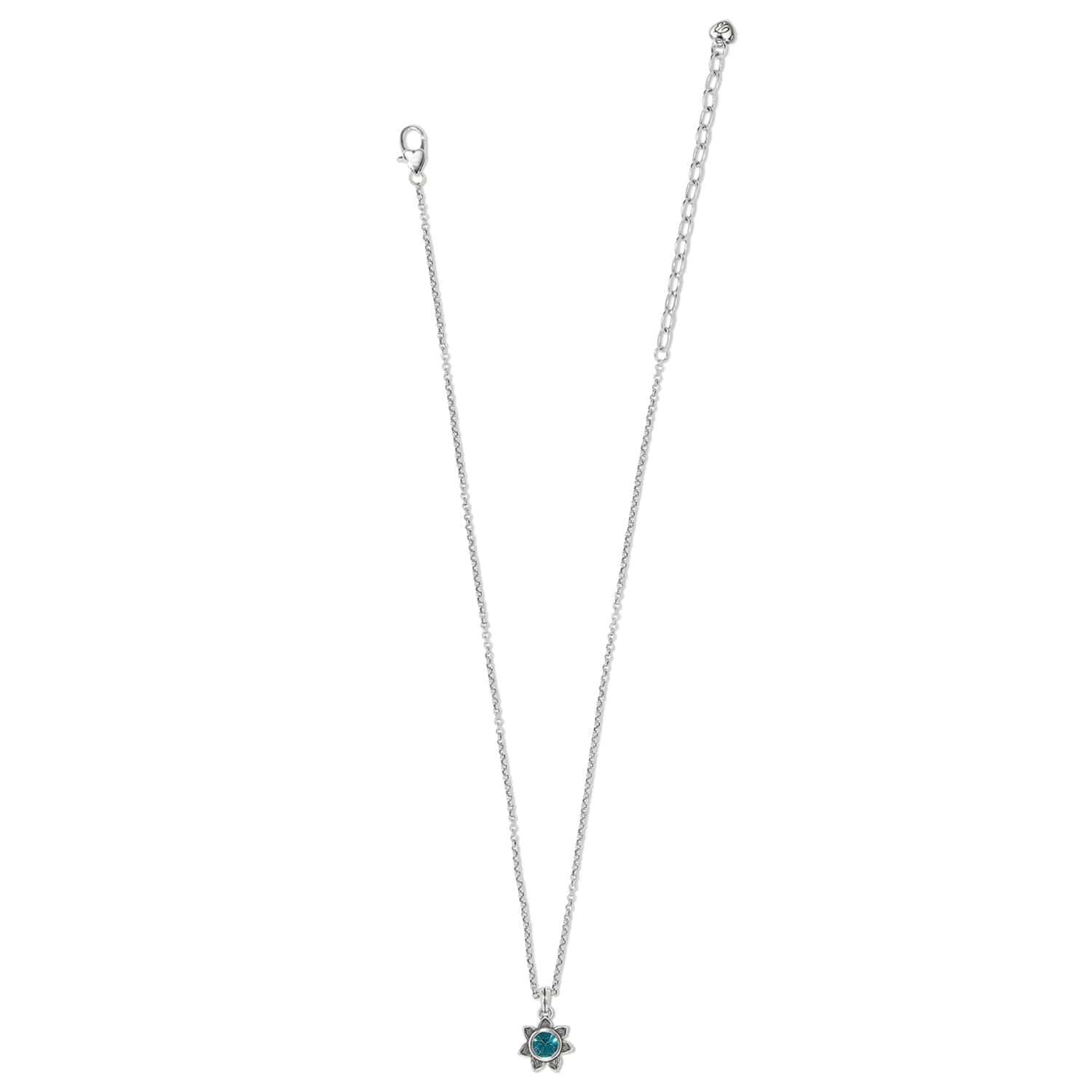 Everbloom Sunflower Birthstone Necklace for Good Fortune
