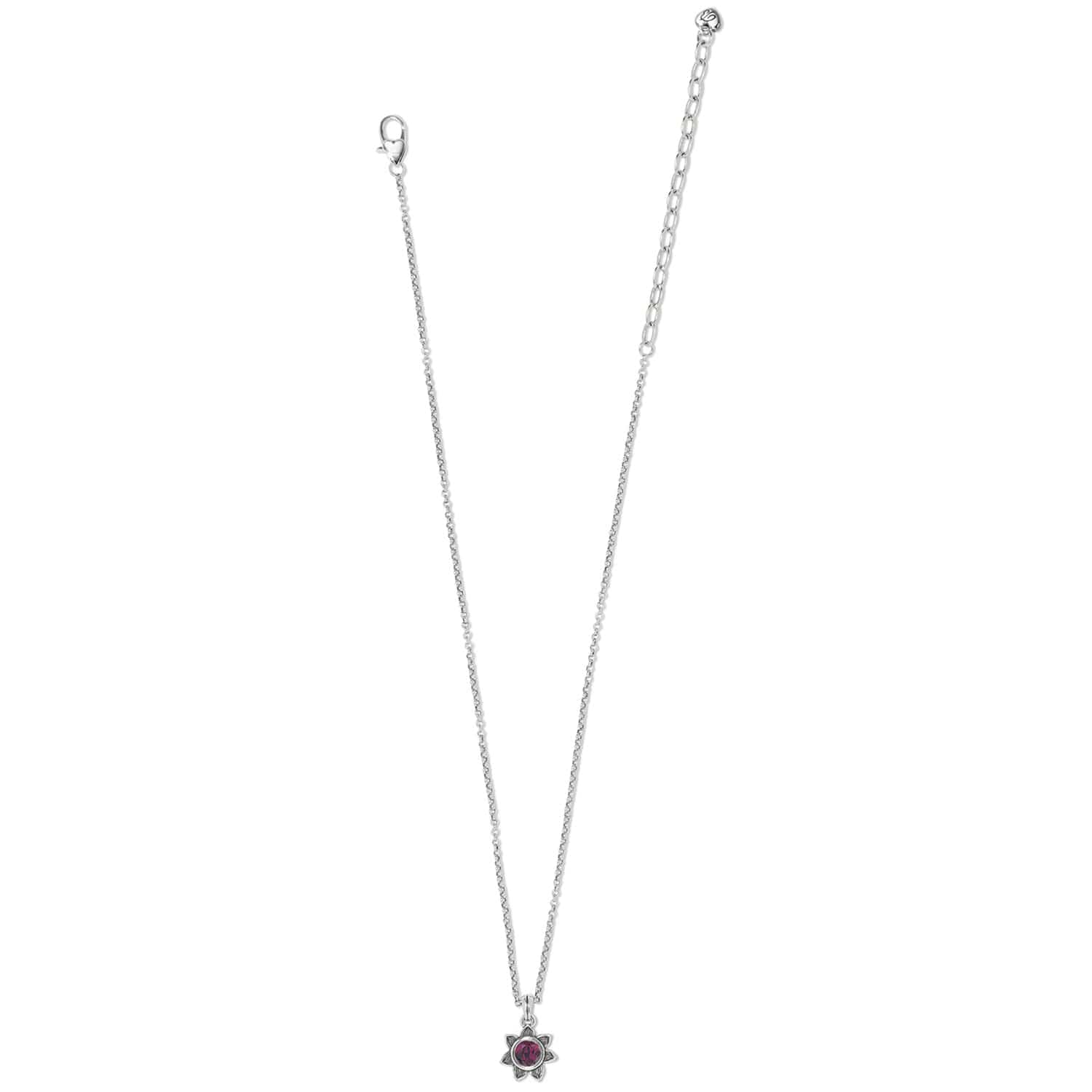 Everbloom Sunflower Birthstone Necklace for Good Fortune