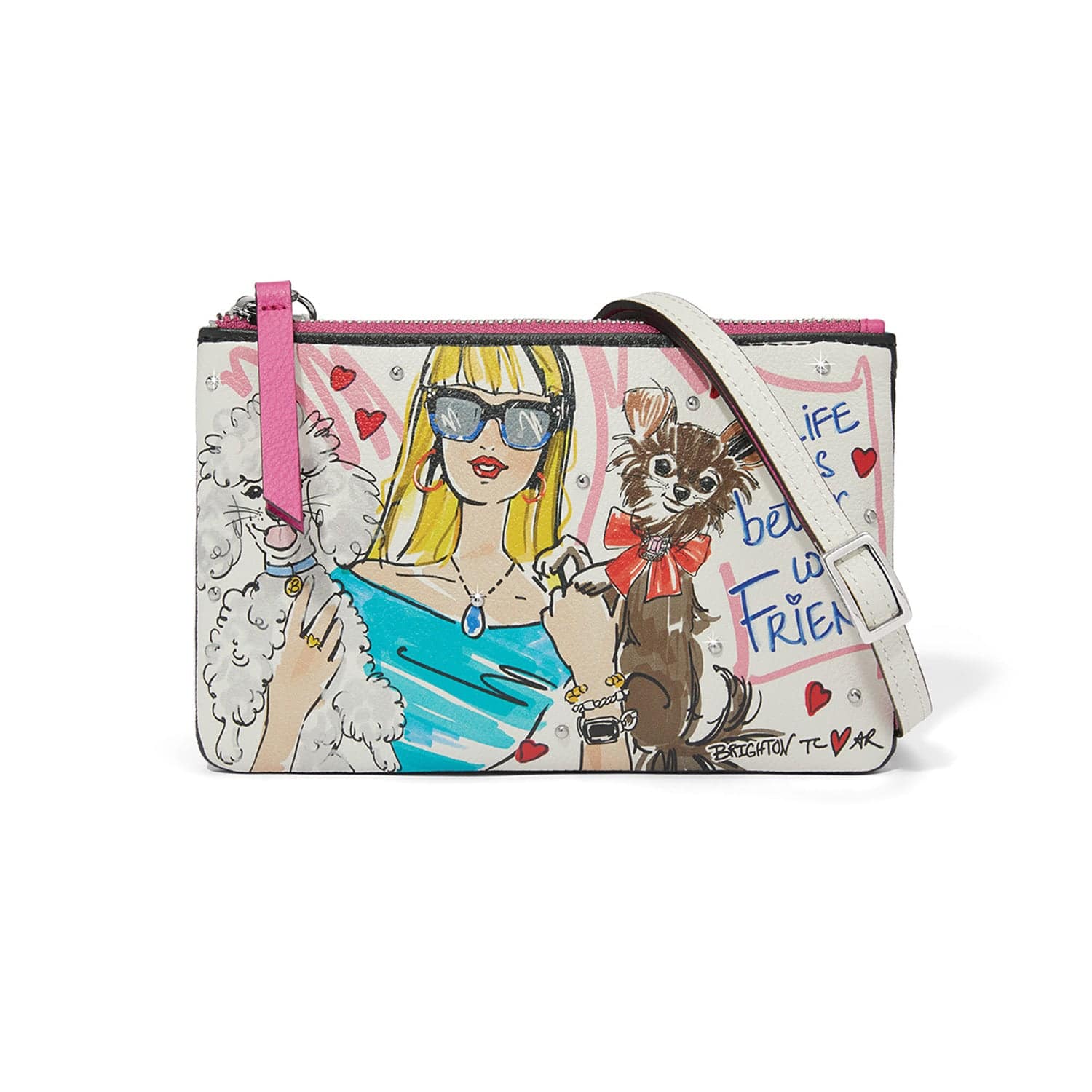 Fashionista Best Friends Furever Makeup Pouch