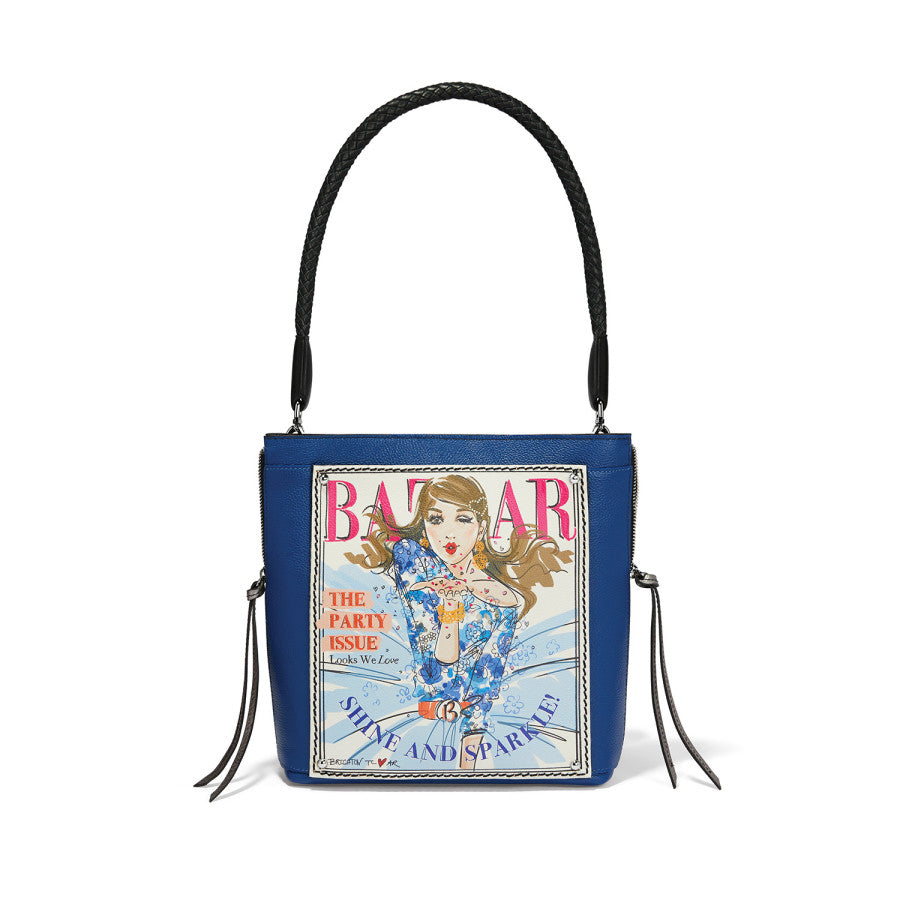 Vintage Magazine Cover Leather Shoulderbag - Fashionista Chic Design