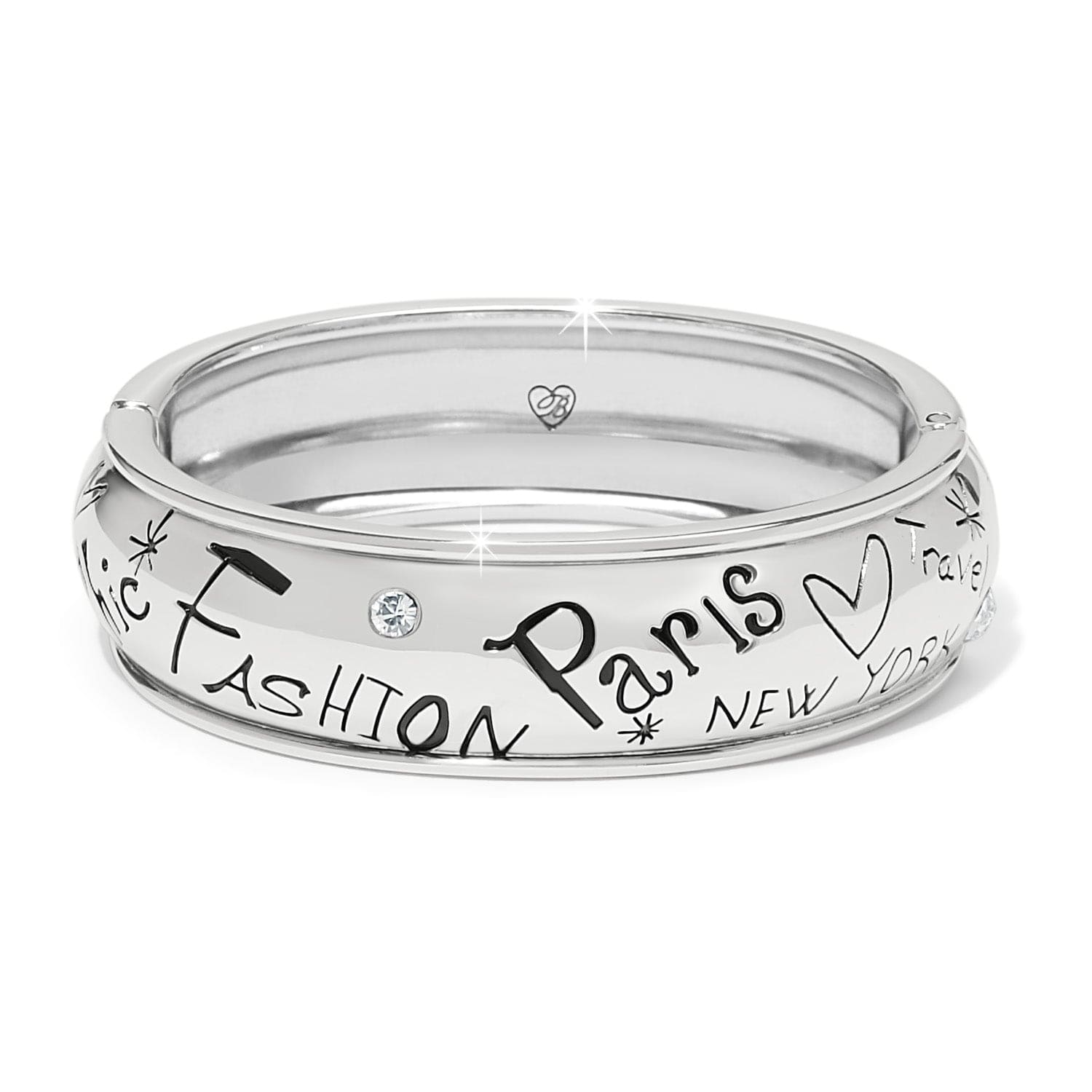 Women's Chic Hinged Bangle Bracelet - Fashionista Style