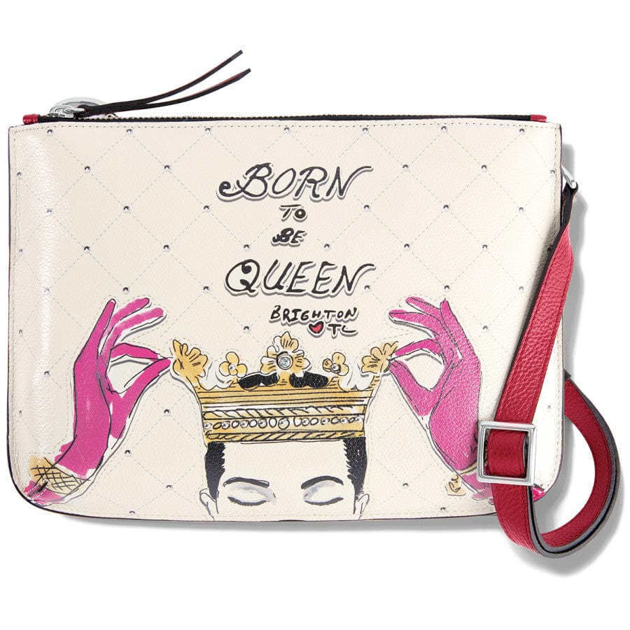 Luxury Leather Pouch by Fashionista Majesty - Designer Clutch