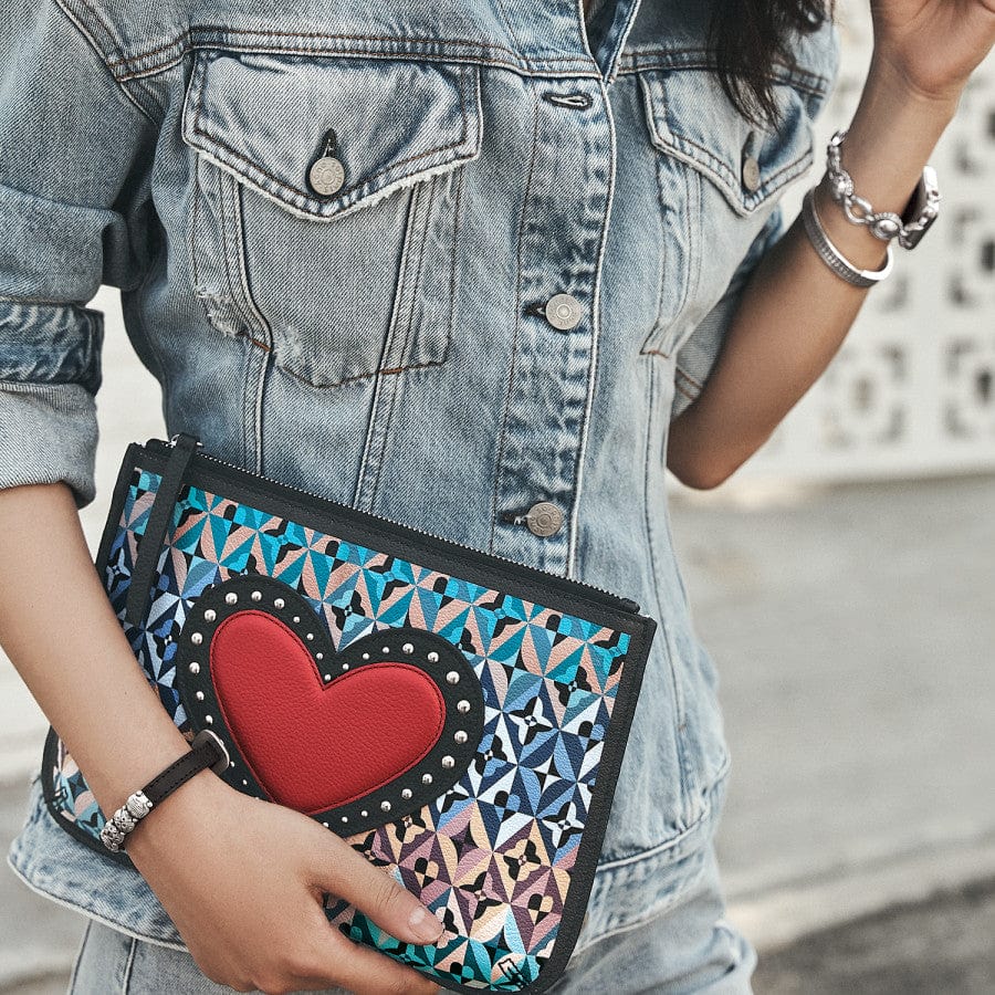 Moody Blue Fashion Pouch - 60s Inspired Design by Fashionista