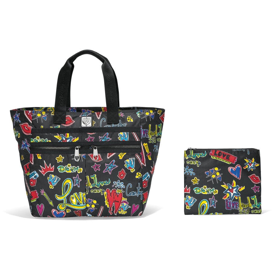 Secure Locking Travel Tote with Key – Love Scribble Super Tote