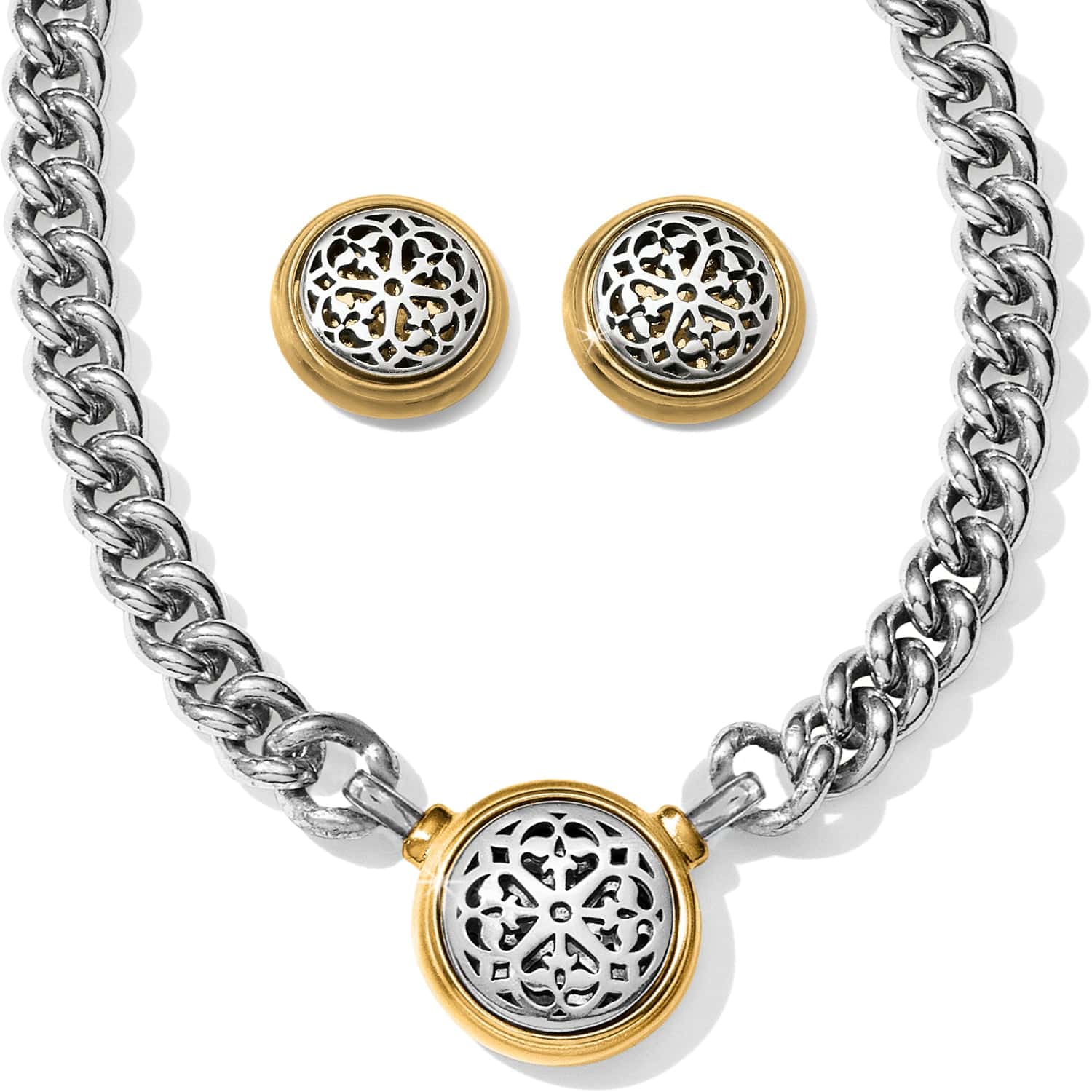Brighton Ferrara Two-Tone Necklace Gift Set for Women