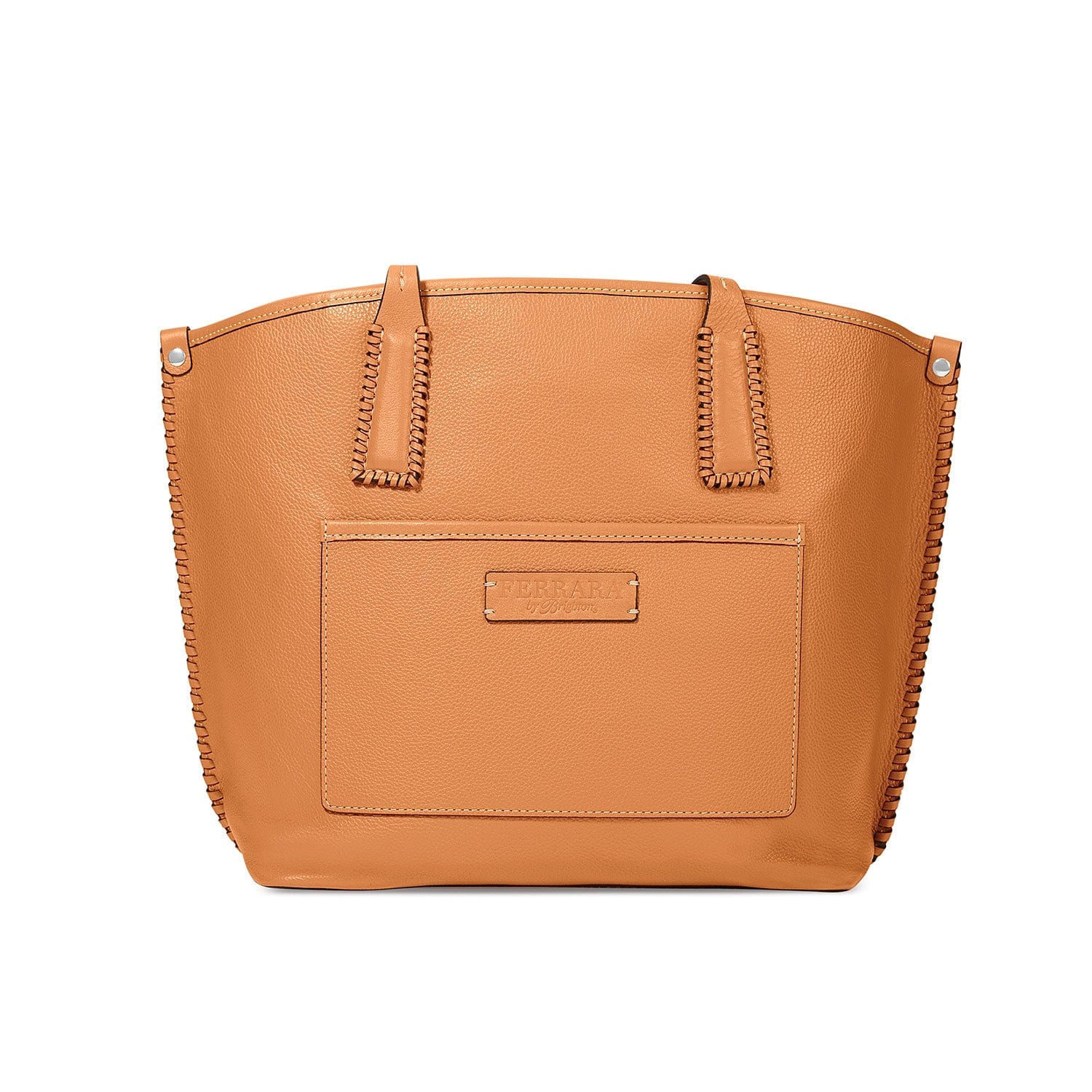 Ferrara Viviana Leather Tote Bag - Large Hand-Laced Latigo Design