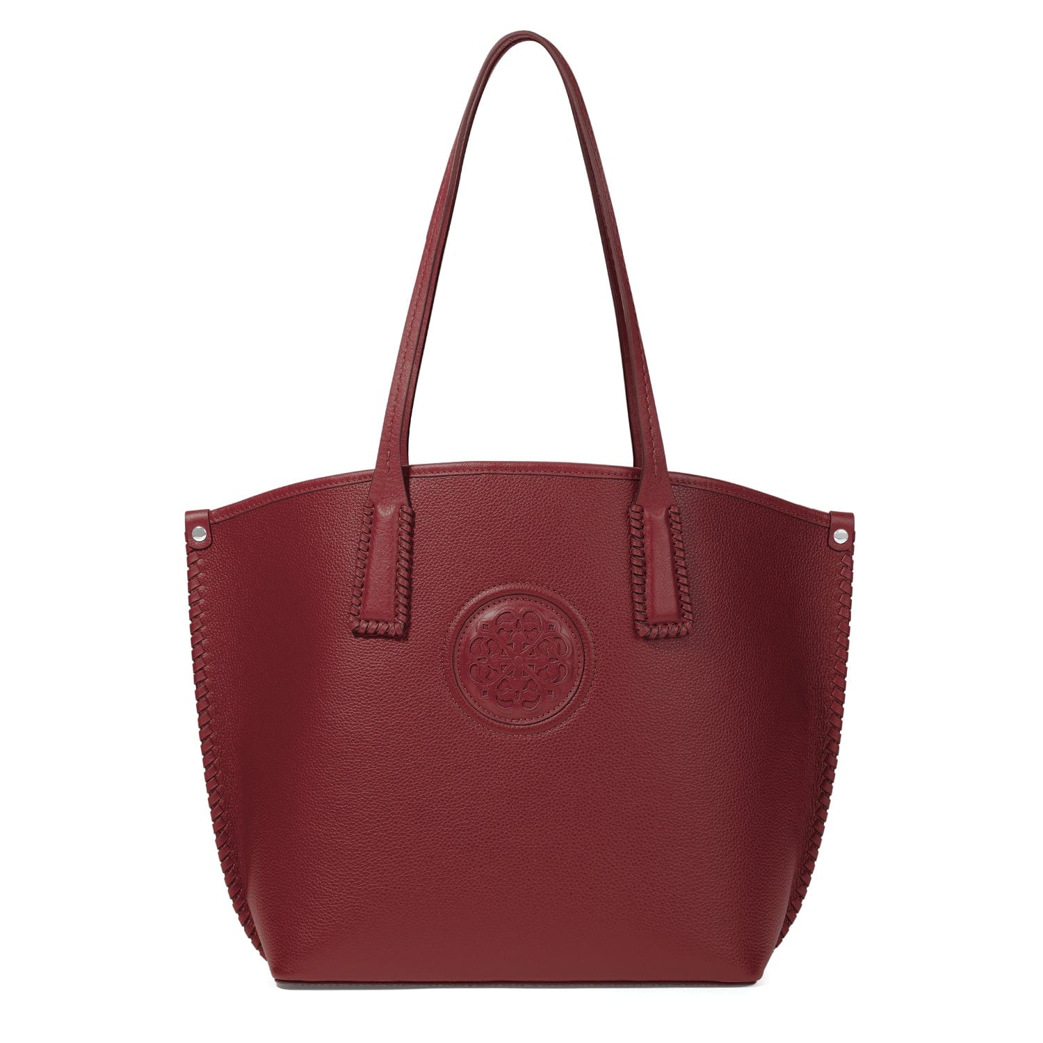 Ferrara Viviana Leather Tote Bag - Large Hand-Laced Latigo Design