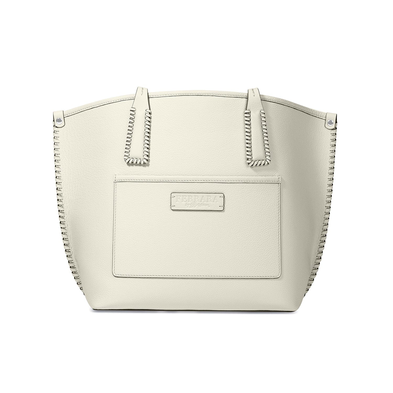 Ferrara Viviana Leather Tote Bag - Large Hand-Laced Latigo Design