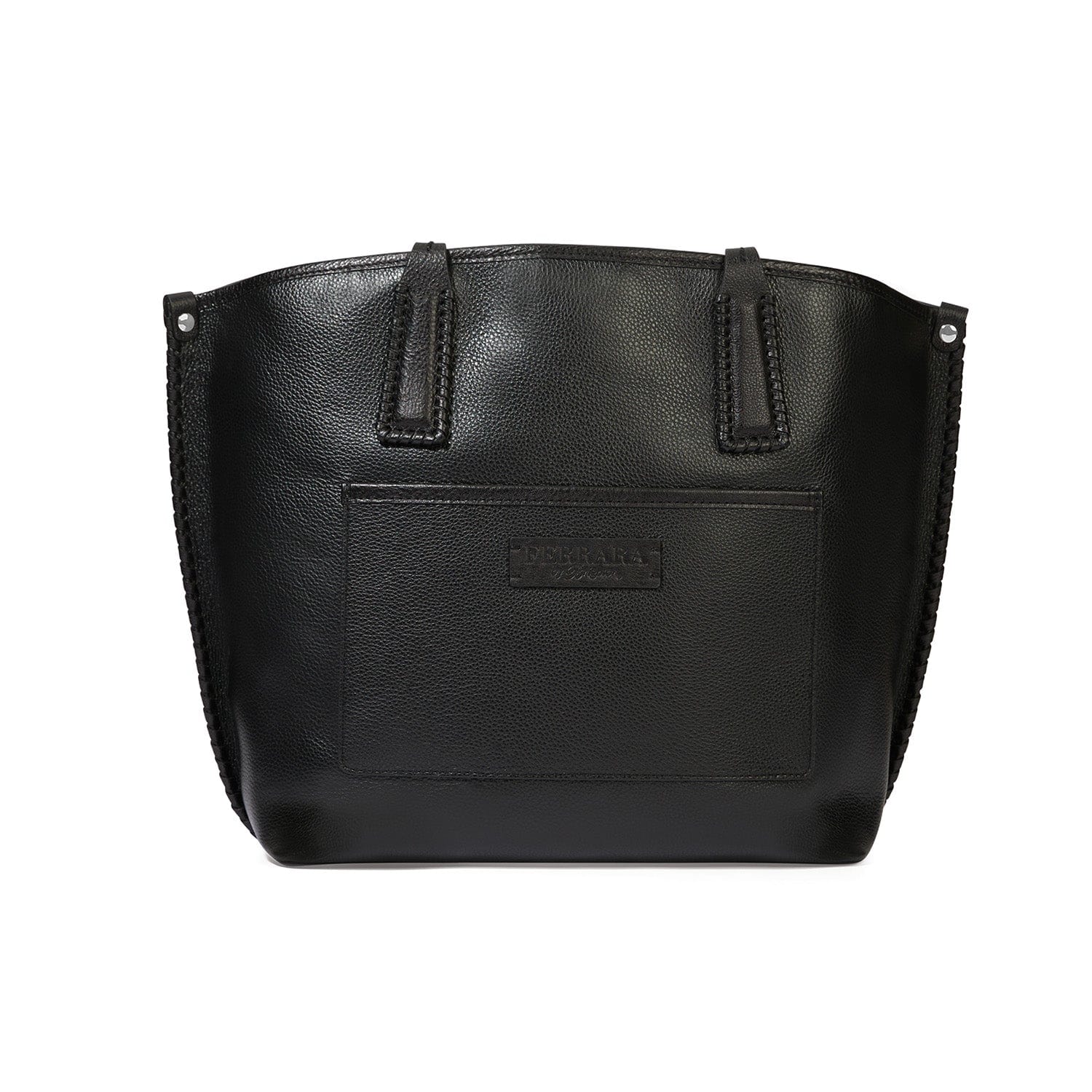 Ferrara Viviana Leather Tote Bag - Large Hand-Laced Latigo Design
