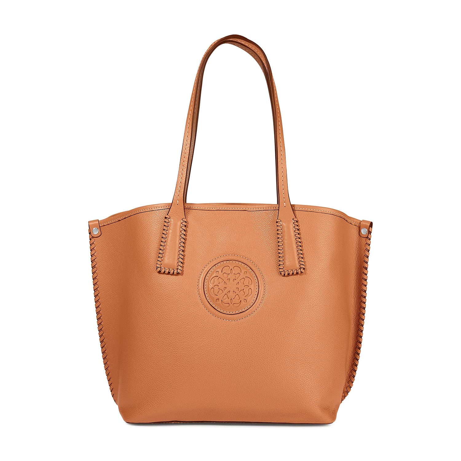Ferrara Viviana Leather Tote Bag - Large Hand-Laced Latigo Design