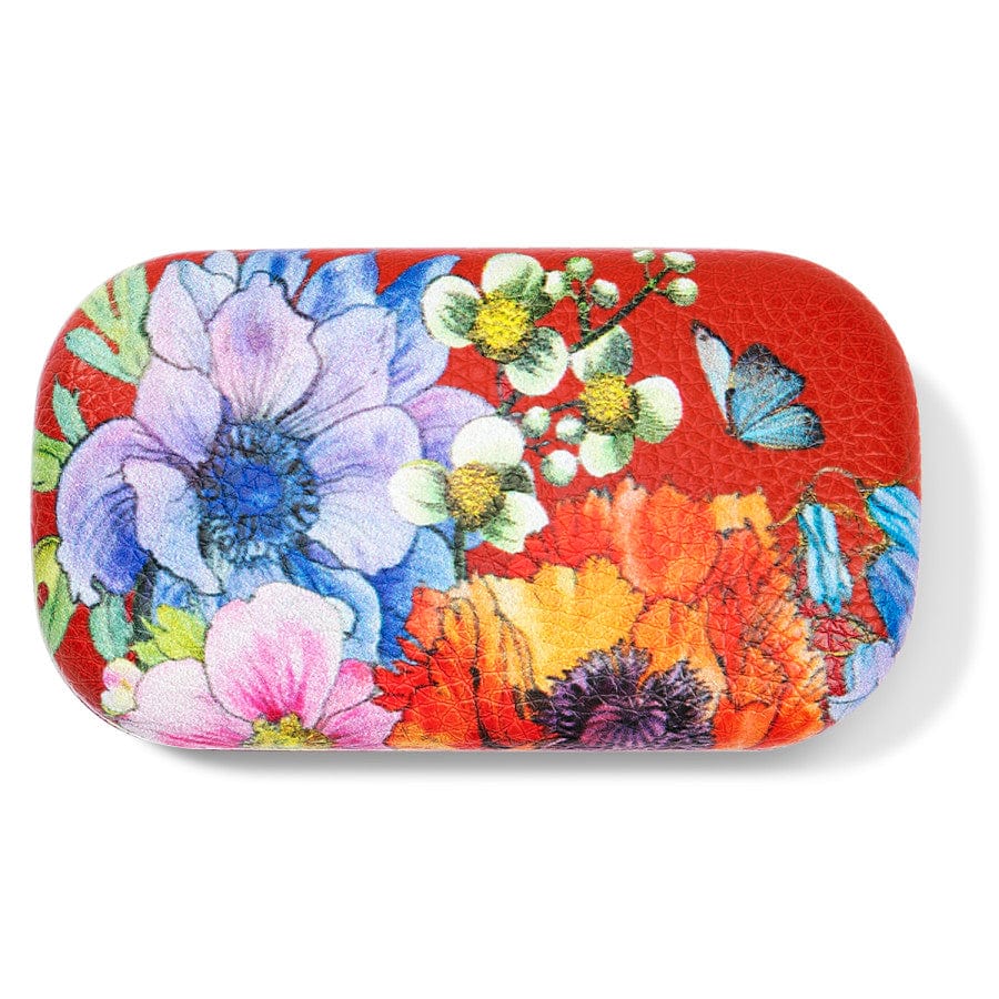 Blossom Hill Rouge Leather Jewelry Box - Hand-Painted Floral Design