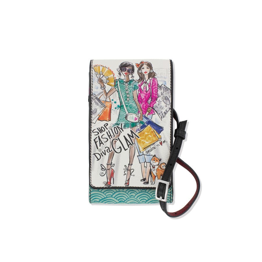 Tokyo-Inspired Leather Phone Organizer - Fashionista Graffiti Art Case