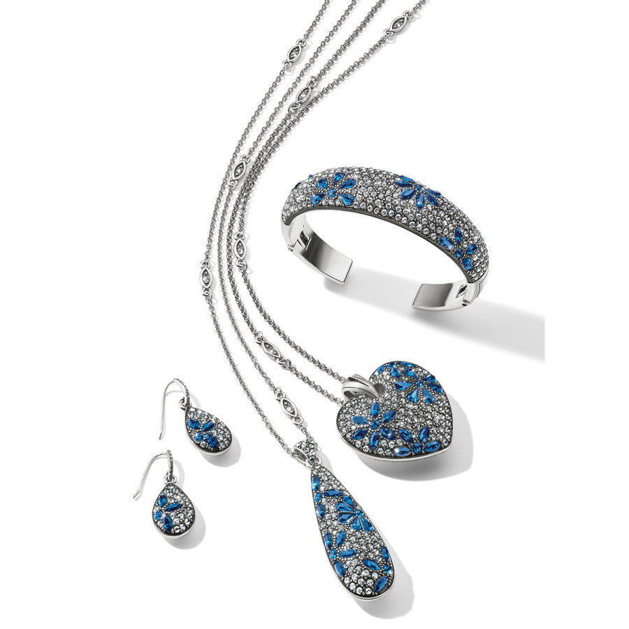 Handcrafted Crystal Heart Convertible Necklace - Garden of Love