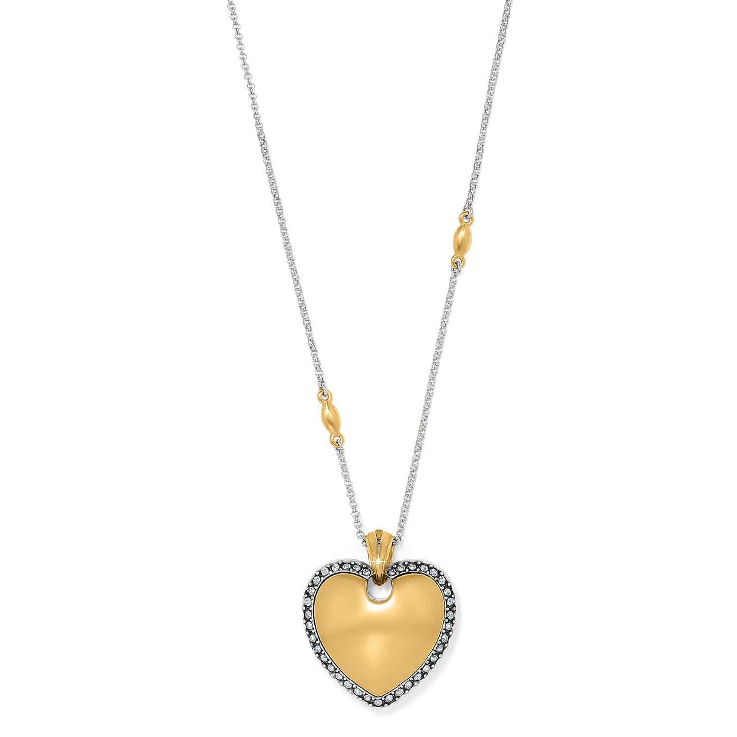 Handcrafted Crystal Heart Convertible Necklace - Garden of Love